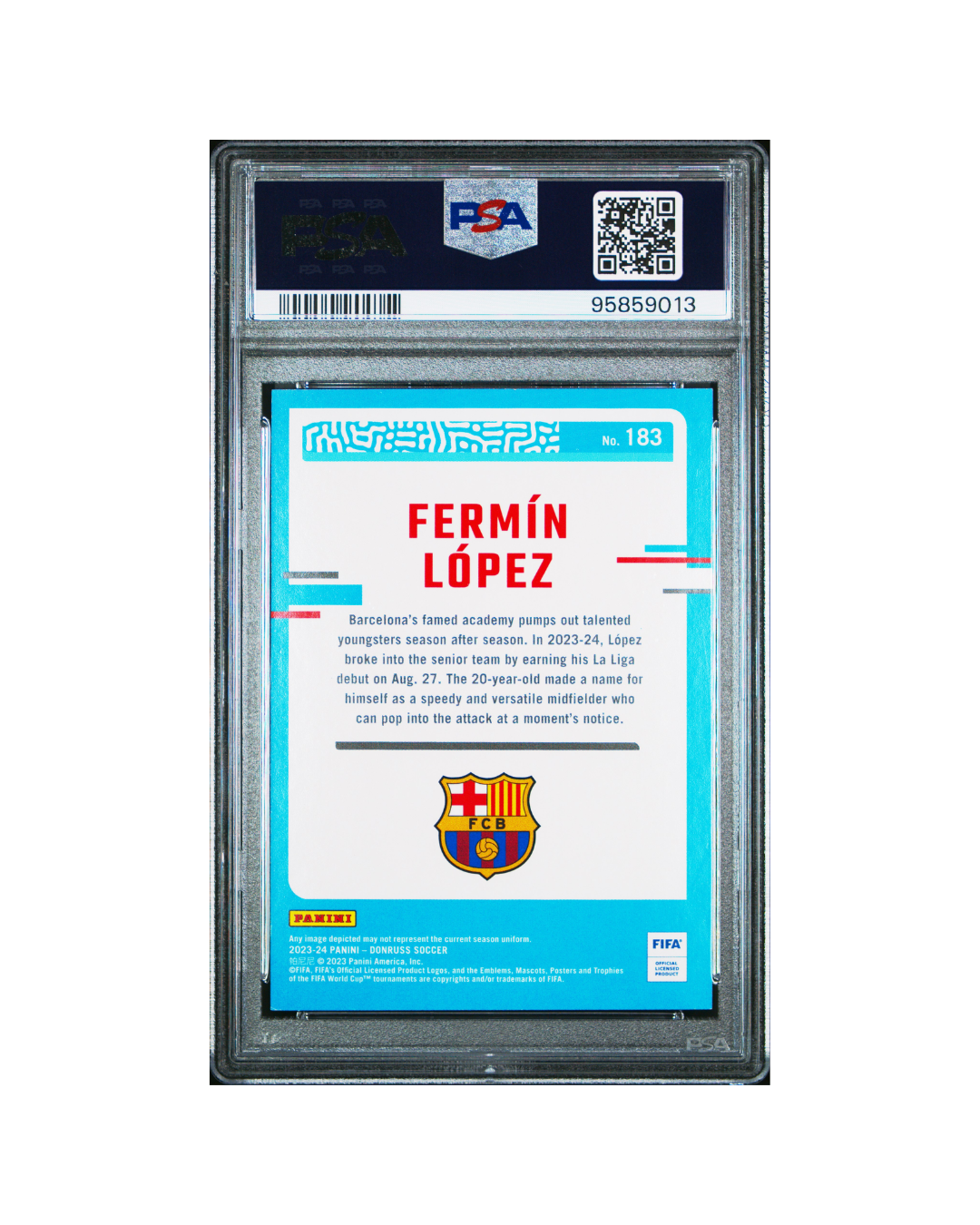 Tarjeta Fermin López - Grado 9