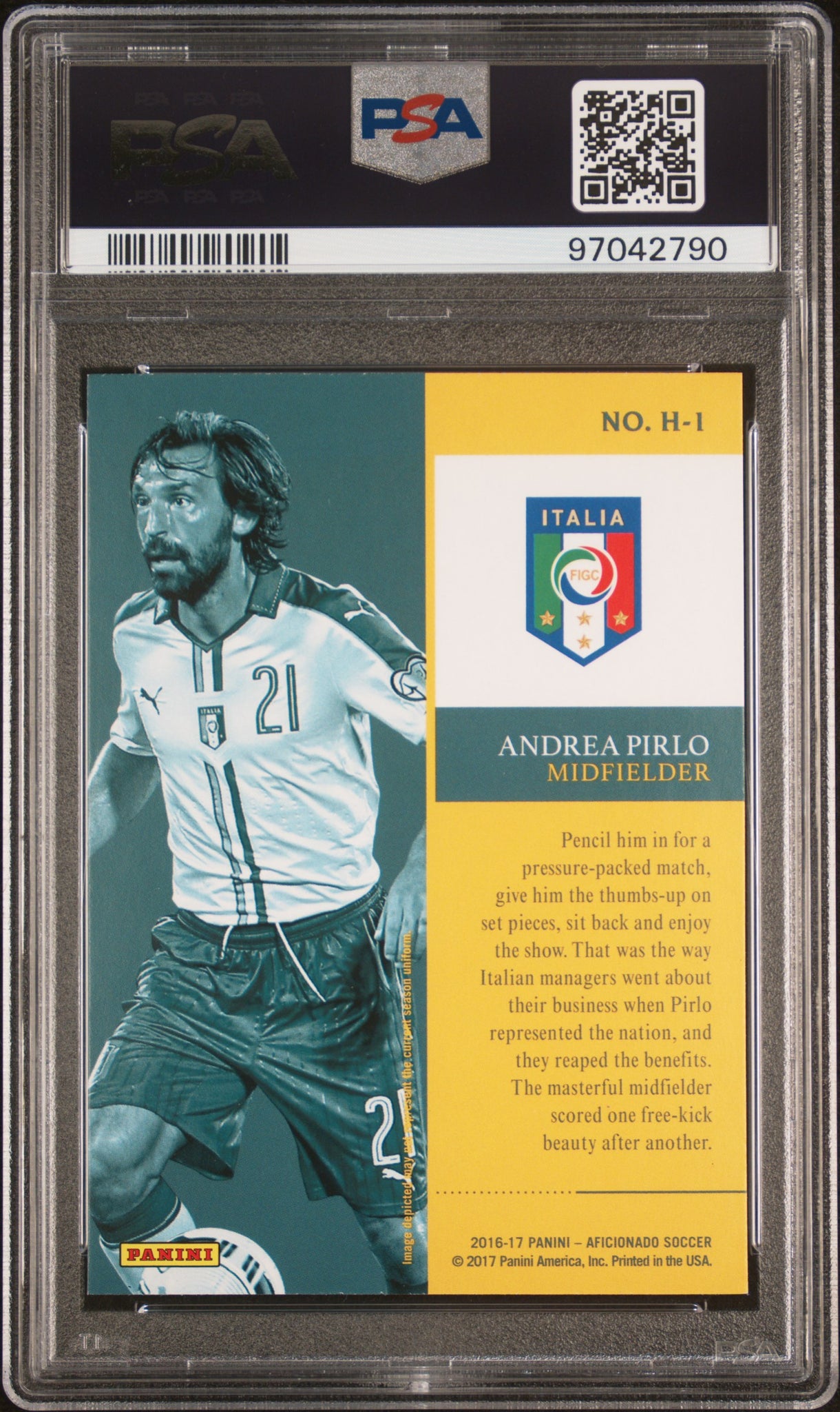 Tarjeta Andrea Pirlo - Grado 10