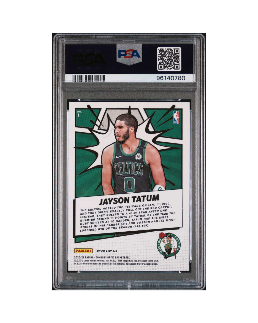 Tarjeta Jayson Tatum - Grado 9