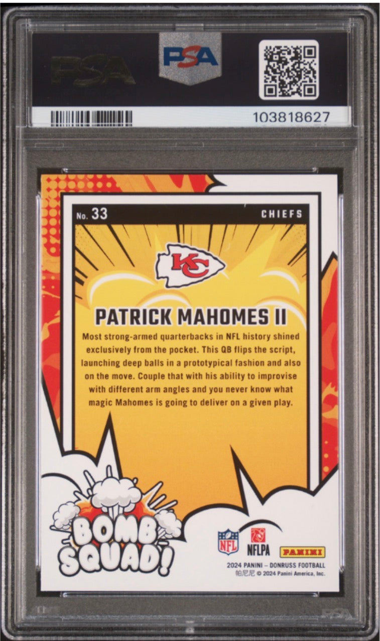 Tarjeta Patrick Mahomes - Grado 10