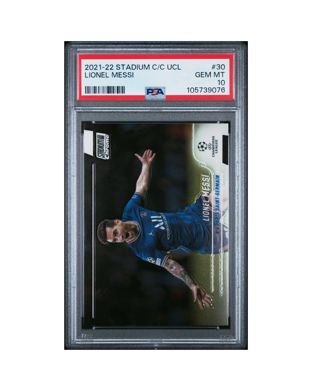 Tarjeta Lionel Messi - Grado 10